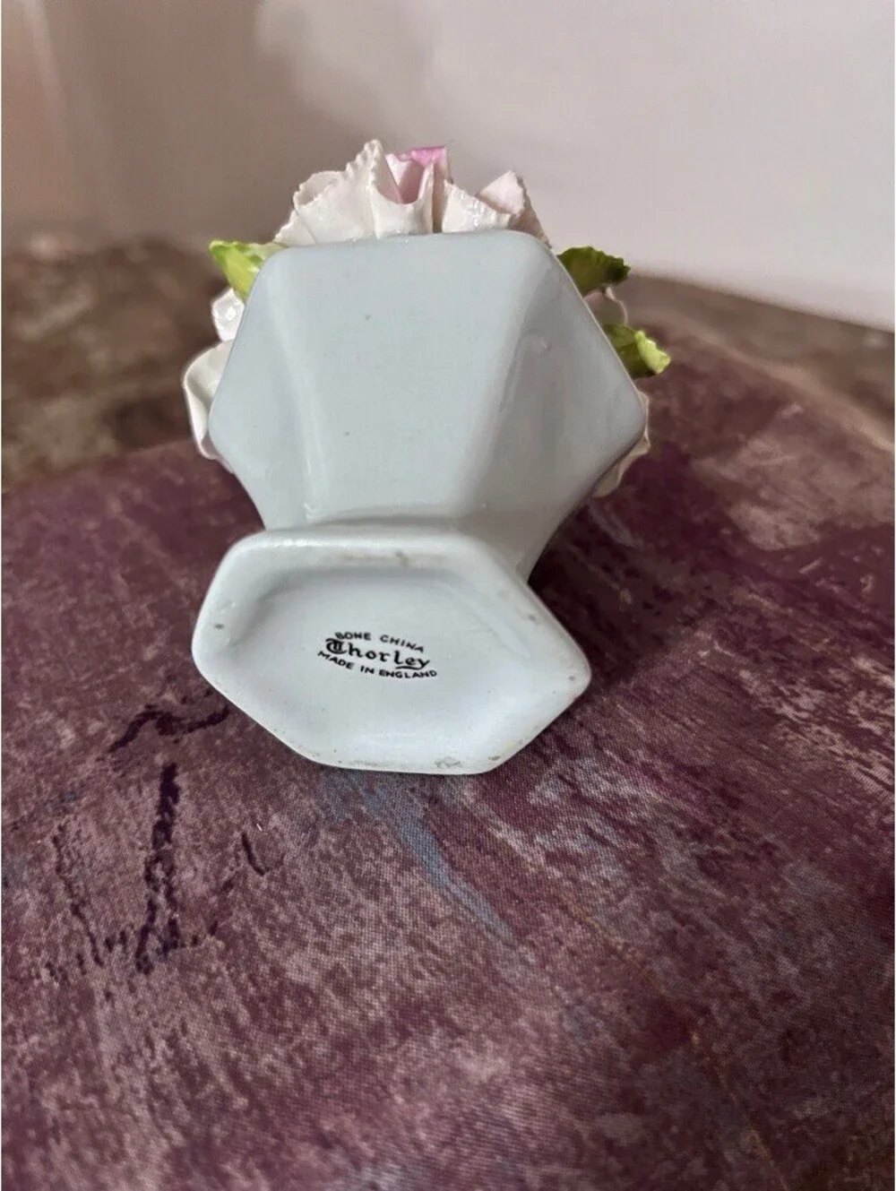 Vintage Chorley England Porcelain Flower Vase - Elegant Mini Floral Decor